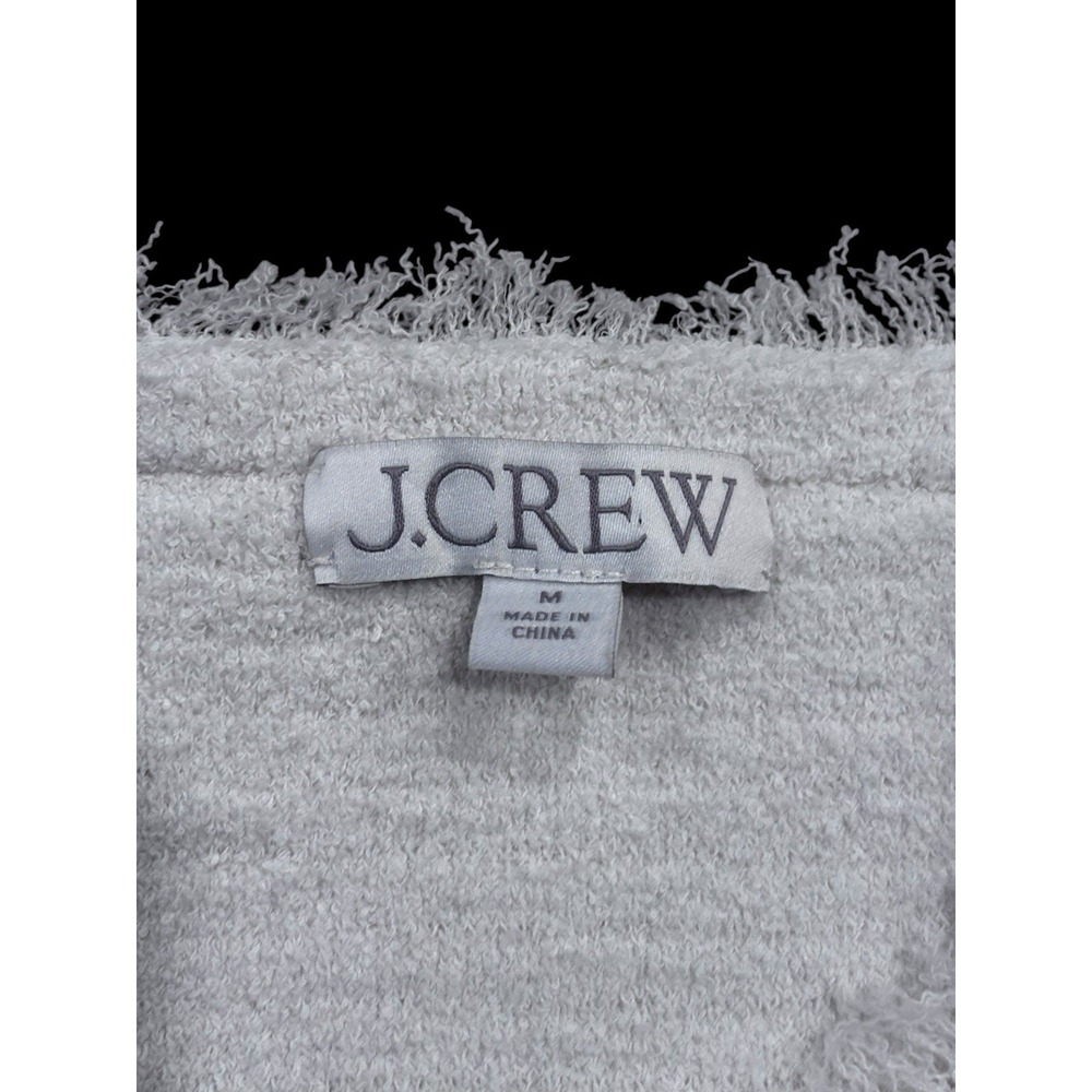 J.CREW Textured Vest Jacket Top in Fine Boucle Women's Size Medium - Picture 4 of 6